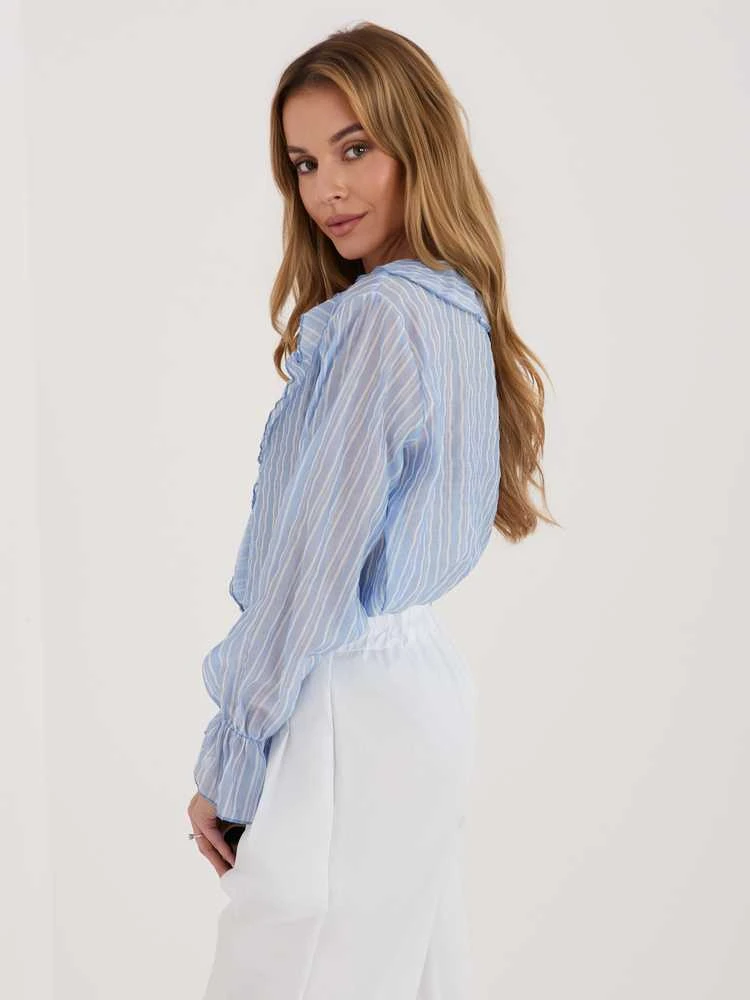 Italy Moda Bluzka-IT-BZ-25096.84-šviesiai mėlyna