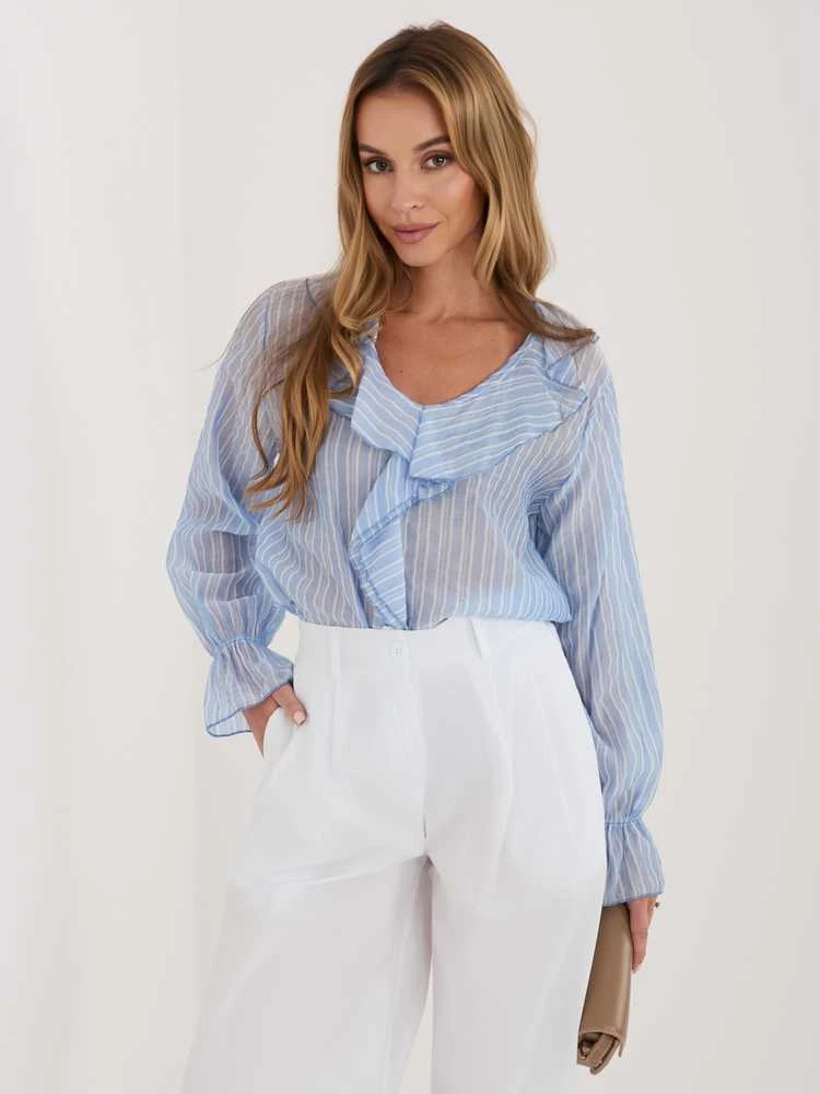 Italy Moda Bluzka-IT-BZ-25096.84-šviesiai mėlyna