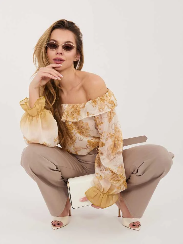 Italy Moda Bluzka-IT-BZ-26018.65-geltona