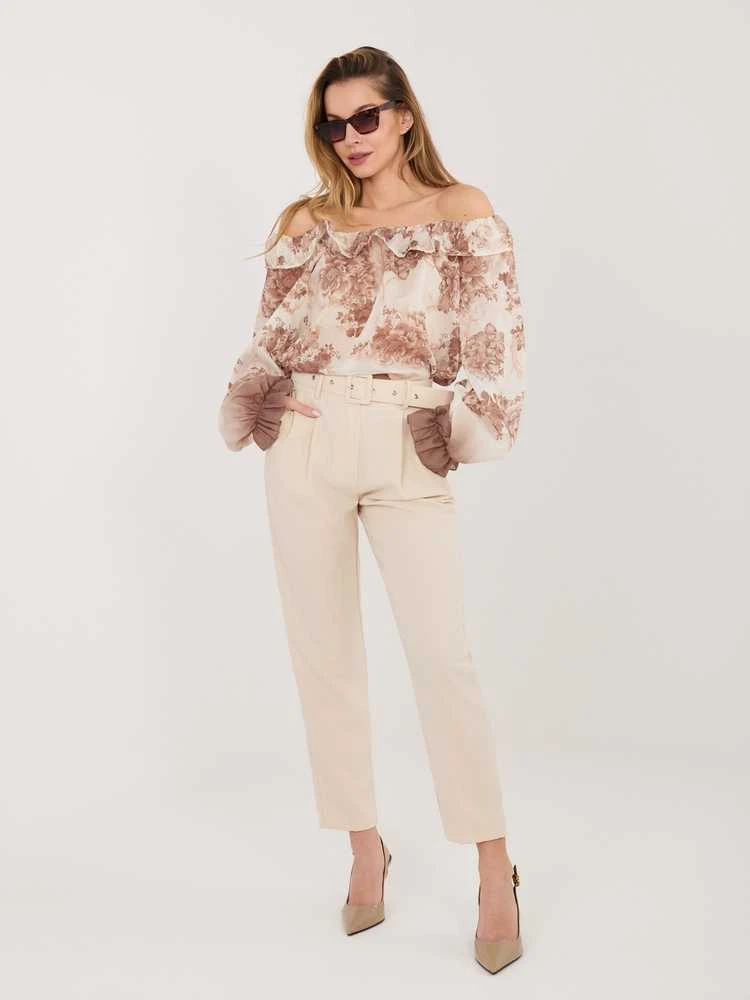 Italy Moda Bluzka-IT-BZ-26018.65-smėlio spalva