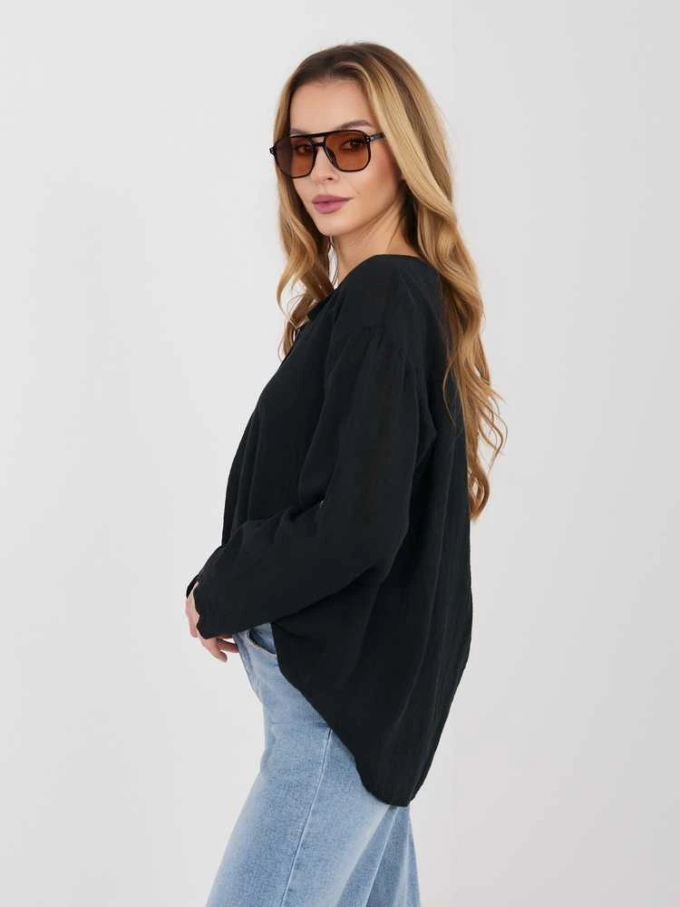 Italy Moda Bluzka-IT-BZ-3130.21-juoda