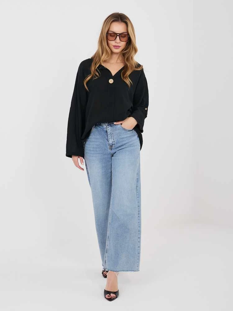 Italy Moda Bluzka-IT-BZ-3130.21-juoda