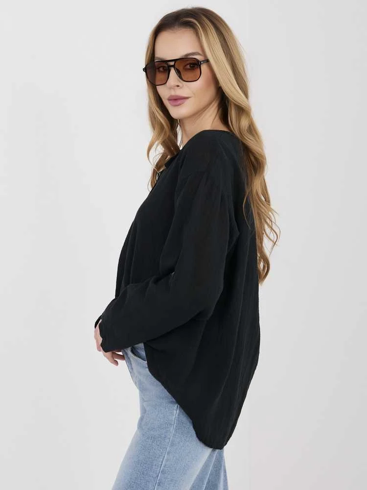 Italy Moda Bluzka-IT-BZ-3130.21-juoda