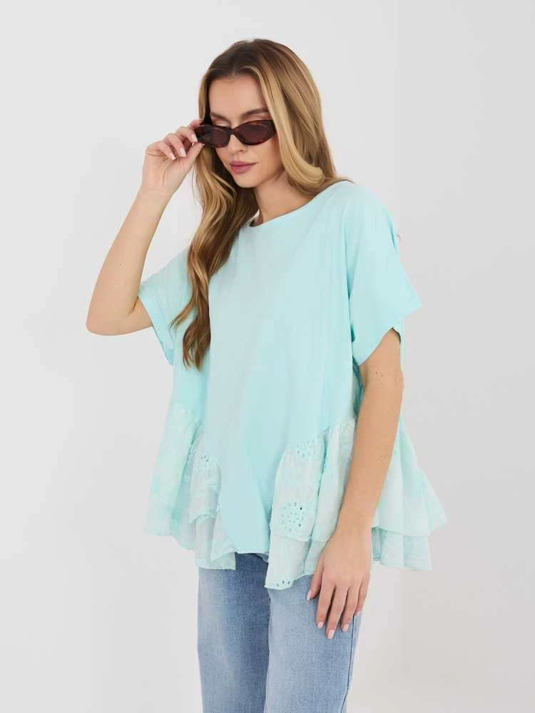 Italy Moda Bluzka-IT-BZ-81870.18-mietowy