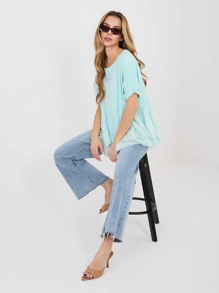 Italy Moda Bluzka-IT-BZ-81870.18-mietowy