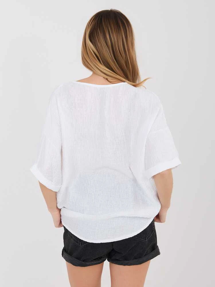Italy Moda Bluzka-IT-BZ-81891.49-balta