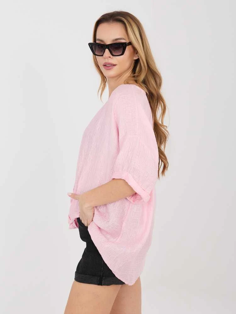 Italy Moda Bluzka-IT-BZ-81891.49-jasny rožinė