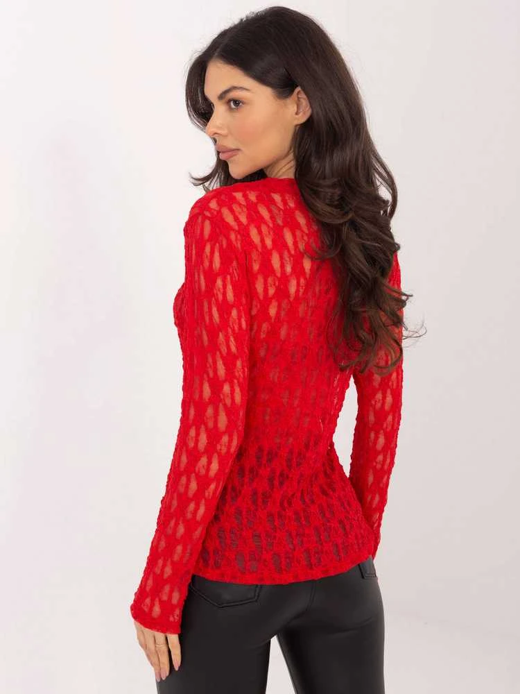 Italy Moda Bluzka-IT-BZ-9962.98-raudona