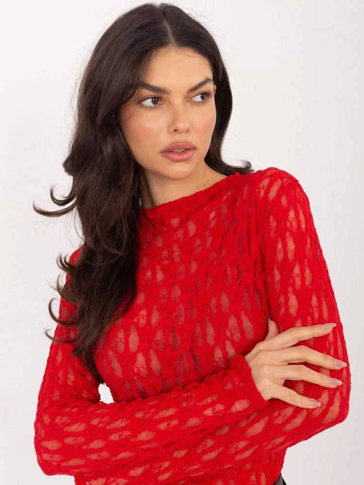 Italy Moda Bluzka-IT-BZ-9962.98-raudona