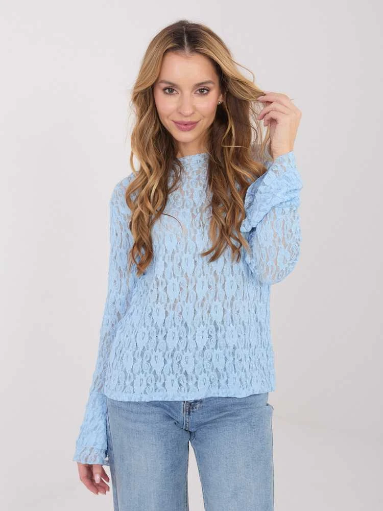 Italy Moda Bluzka-IT-BZ-9970.97-šviesiai mėlyna