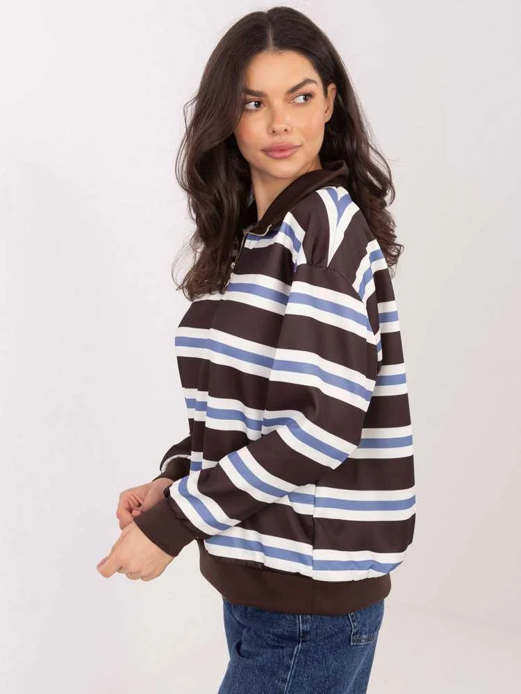 Italy Moda Bluzka-IT-BZ-9981-1.08-ciemny ruda