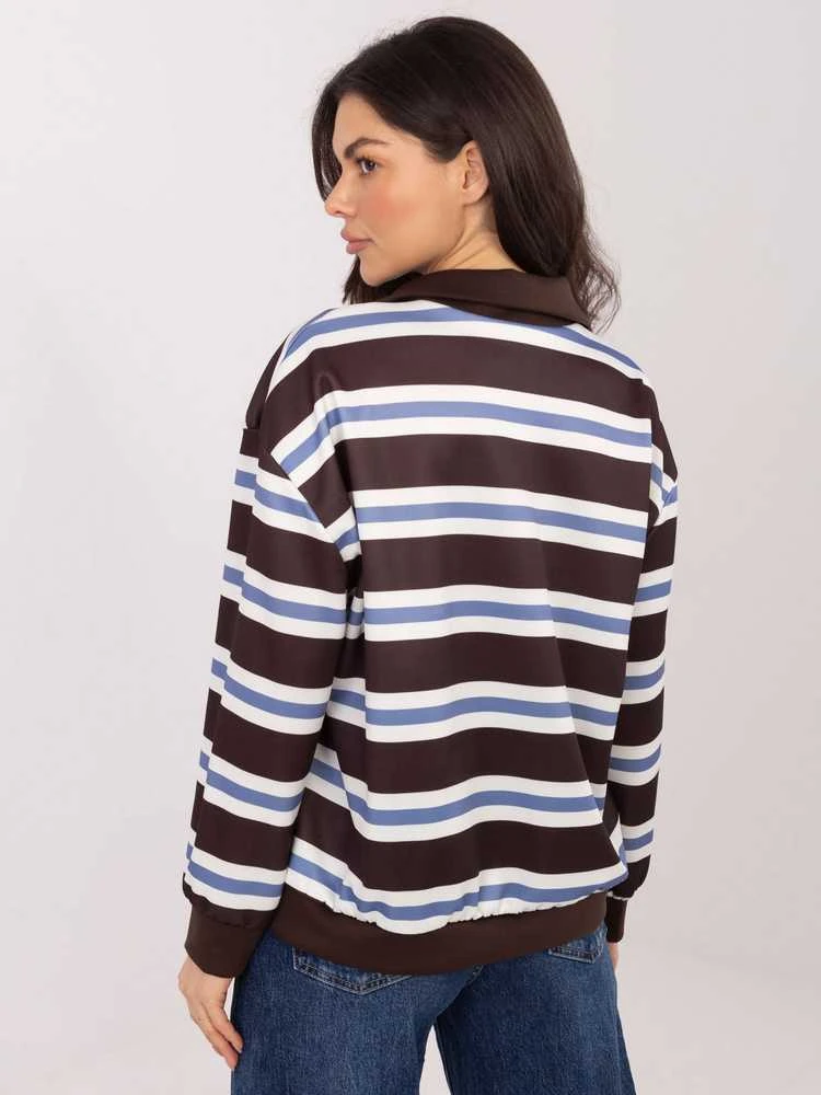 Italy Moda Bluzka-IT-BZ-9981-1.08-ciemny ruda