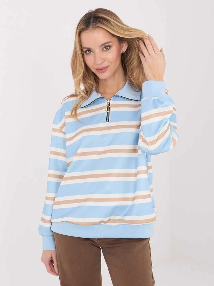 Italy Moda Bluzka-IT-BZ-9981-1.08-šviesiai mėlyna