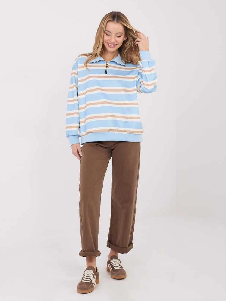Italy Moda Bluzka-IT-BZ-9981-1.08-šviesiai mėlyna