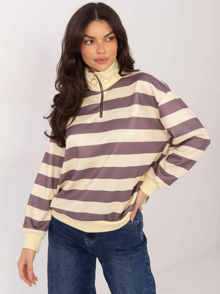 Italy Moda Bluzka-IT-BZ-9981.06-ciemny bezowy
