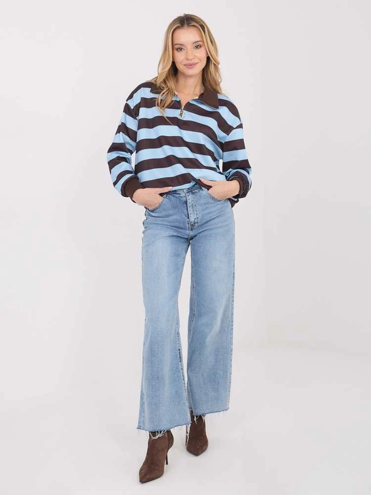 Italy Moda Bluzka-IT-BZ-9981.06-šviesiai mėlyna