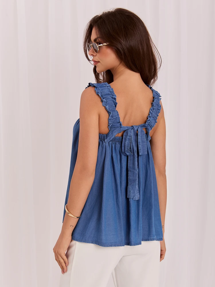 Italy Moda Bluzka-IT-BZ-A9157TSNZ.99-mėlyna