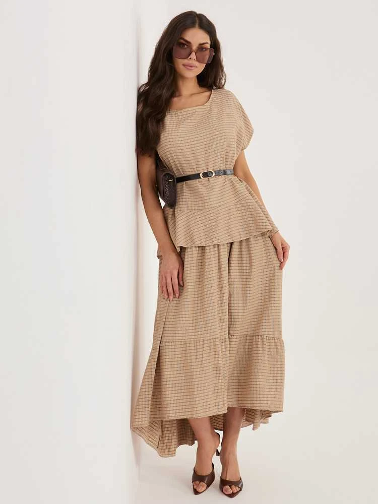 Italy Moda Bluzka-IT-BZ-FL10332.80-camelowy