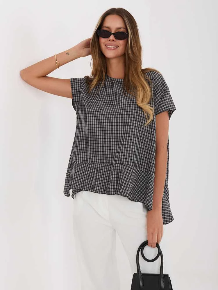 Italy Moda Bluzka-IT-BZ-FL10332.80-juoda