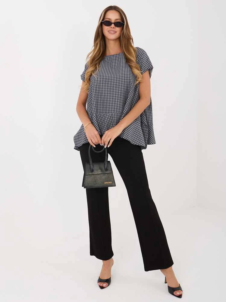 Italy Moda Bluzka-IT-BZ-FL10332.80-tamsiai mėlyna
