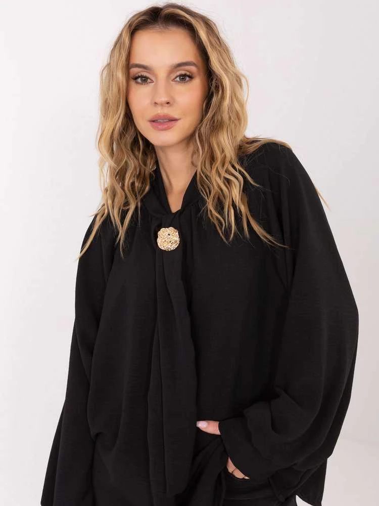 Italy Moda Bluzka-MI-BZ-272509.07-juoda