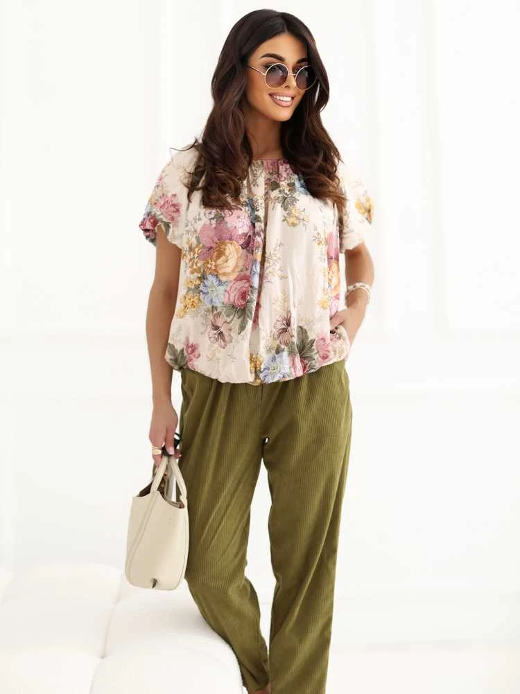 Italy Moda Bluzka-MI-BZ-32917.81-geltona