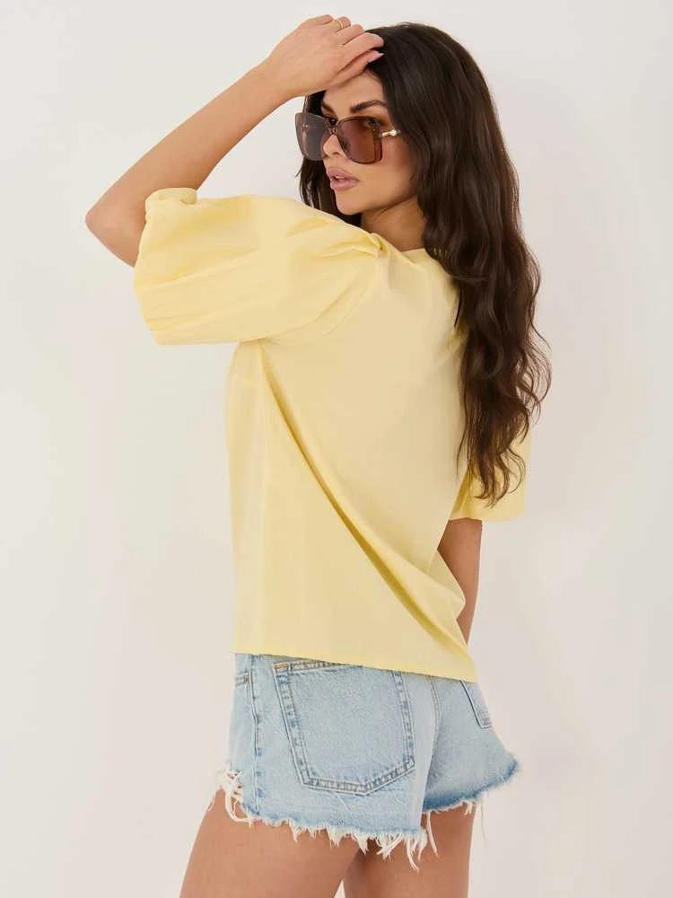 Italy Moda Bluzka-MI-BZ-3391.71-jasny geltona