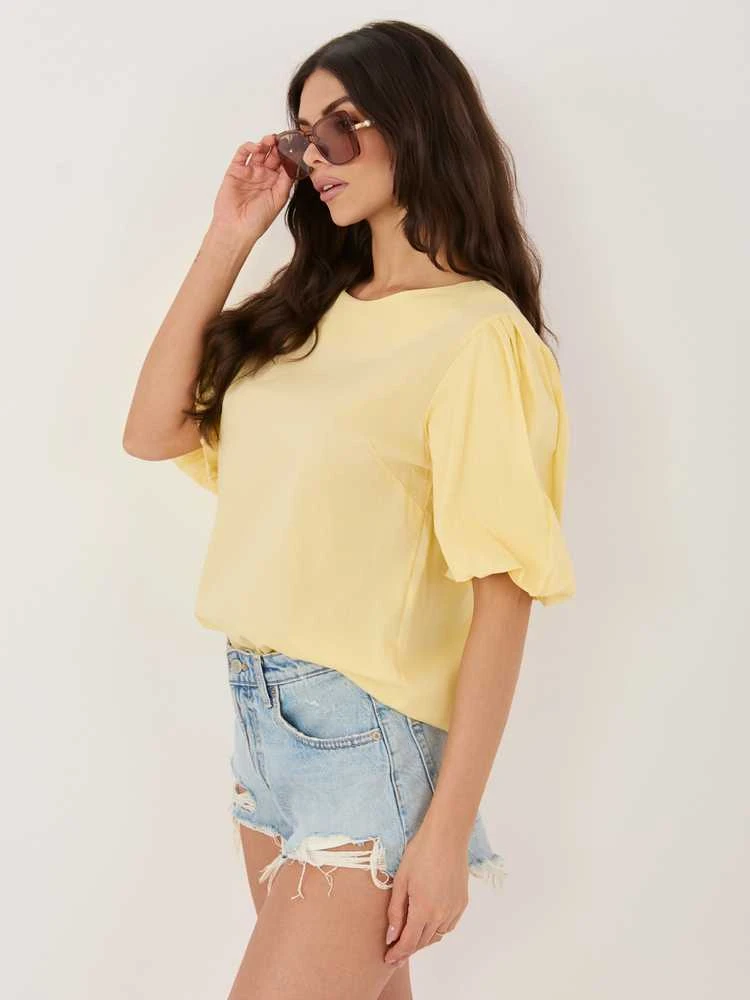 Italy Moda Bluzka-MI-BZ-3391.71-jasny geltona
