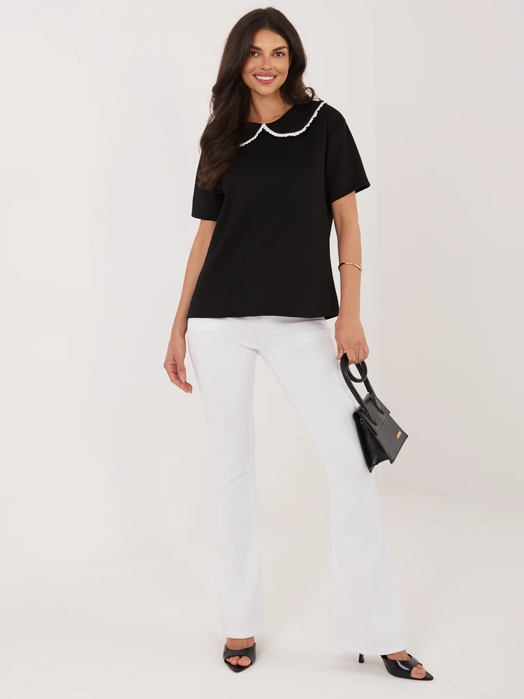 Italy Moda Bluzka-MI-BZ-3406.90-juoda