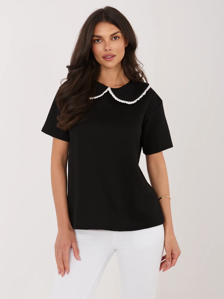 Italy Moda Bluzka-MI-BZ-3406.90-juoda