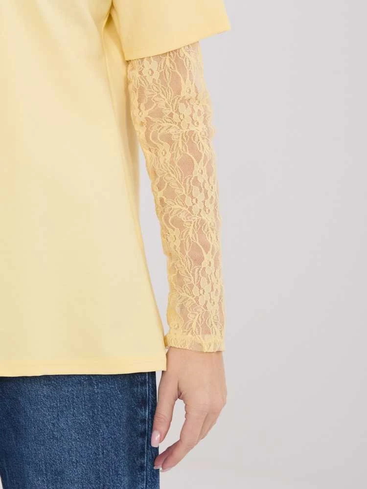 Italy Moda Bluzka-MI-BZ-4227.61-jasny geltona