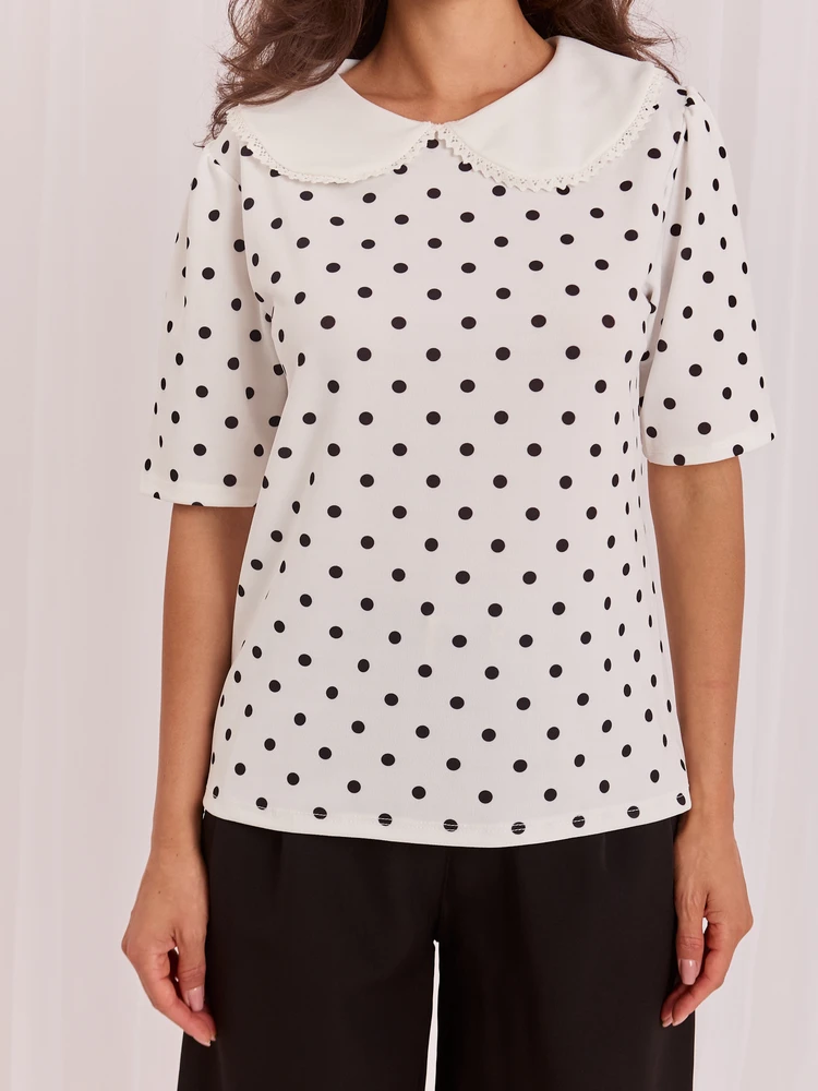 Italy Moda Bluzka-MI-BZ-4305.87-balta