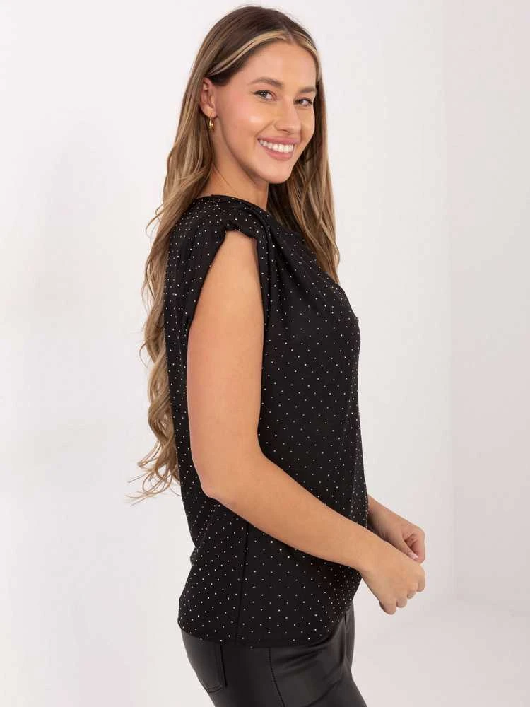 Italy Moda Bluzka-MI-BZ-61479.35-juoda