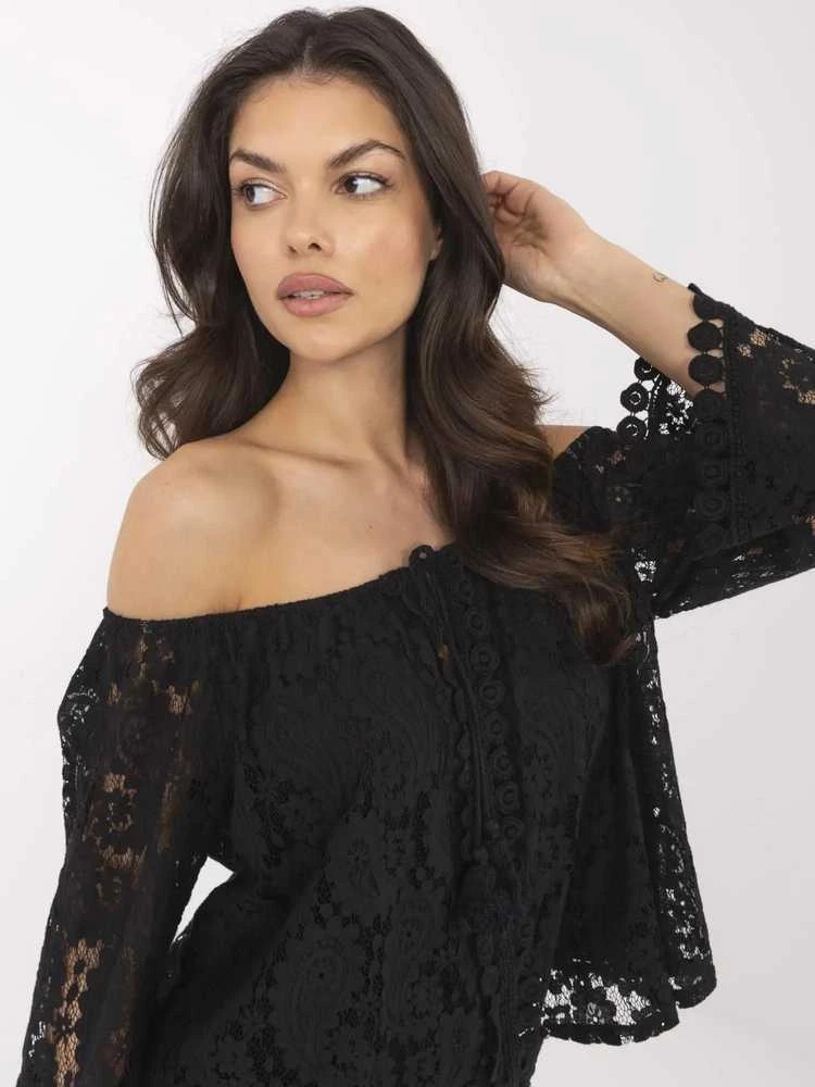 Italy Moda Bluzka-MI-BZ-88500.79-juoda