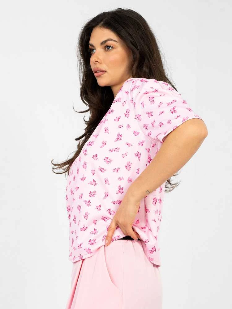 Italy Moda Bluzka-MI-BZ-A2985.97-jasny rožinė