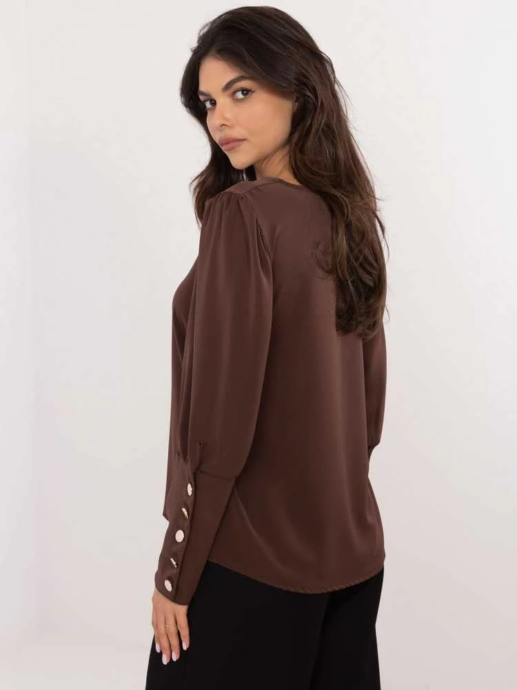 Italy Moda Bluzka-MI-BZ-M721.38-ciemny ruda