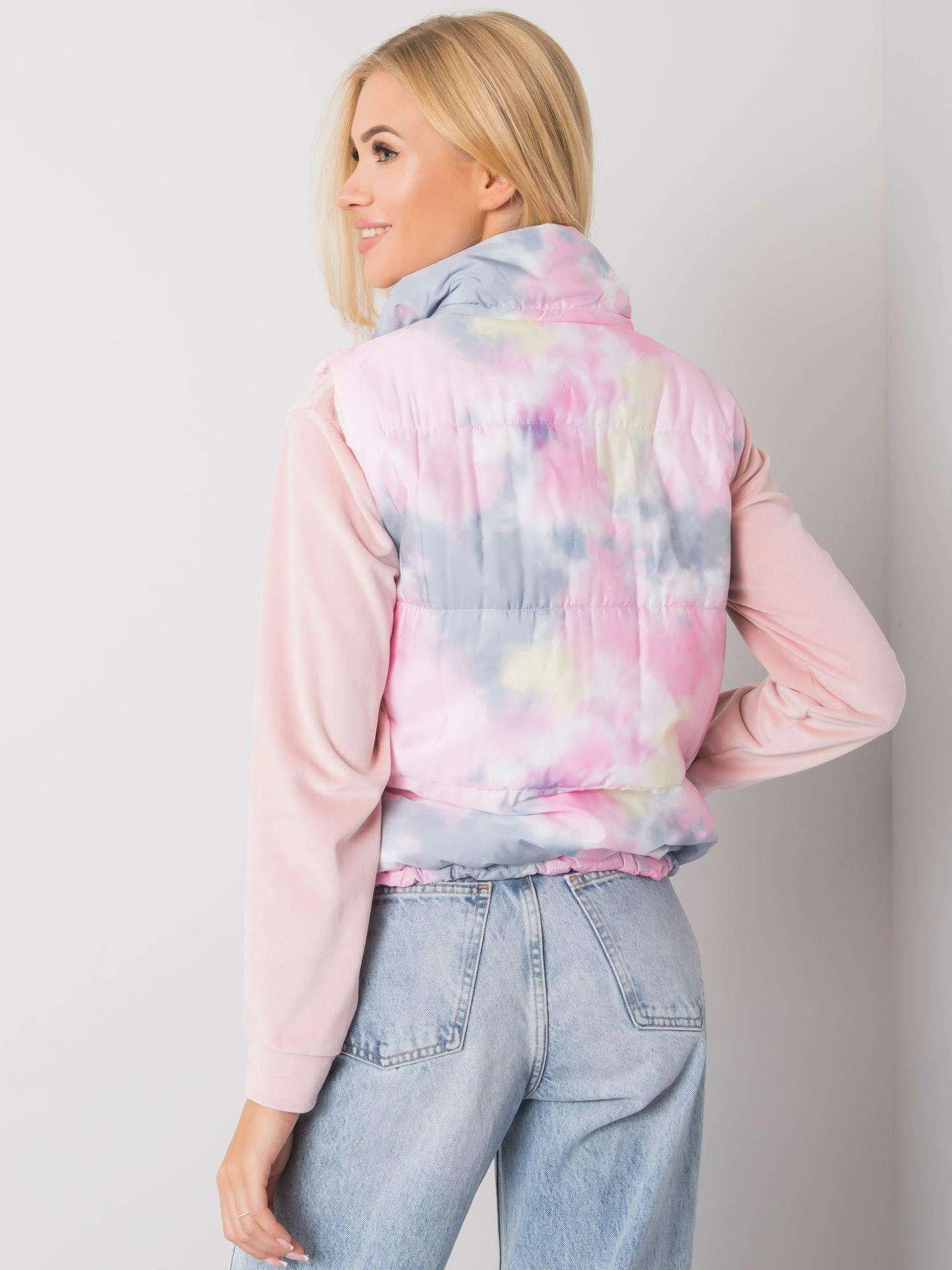 Italy Moda Liemenė-DHJ-KZ-1855.30X-pilka-rožinė