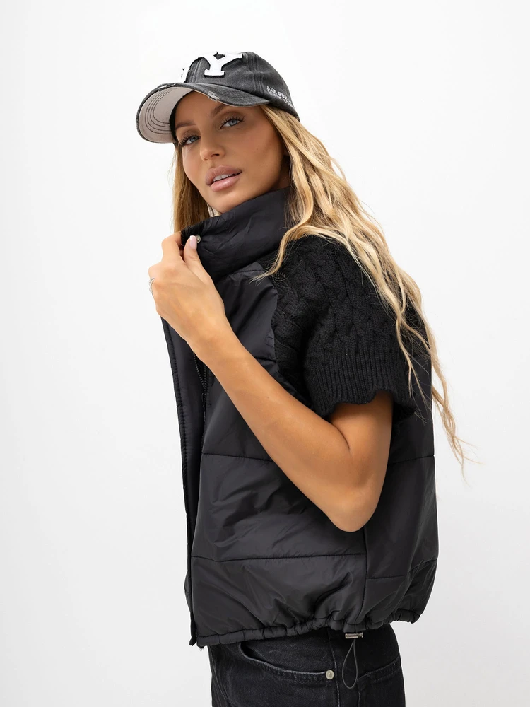 Italy Moda Kamizelka-MI-KZ-3525.86-juoda