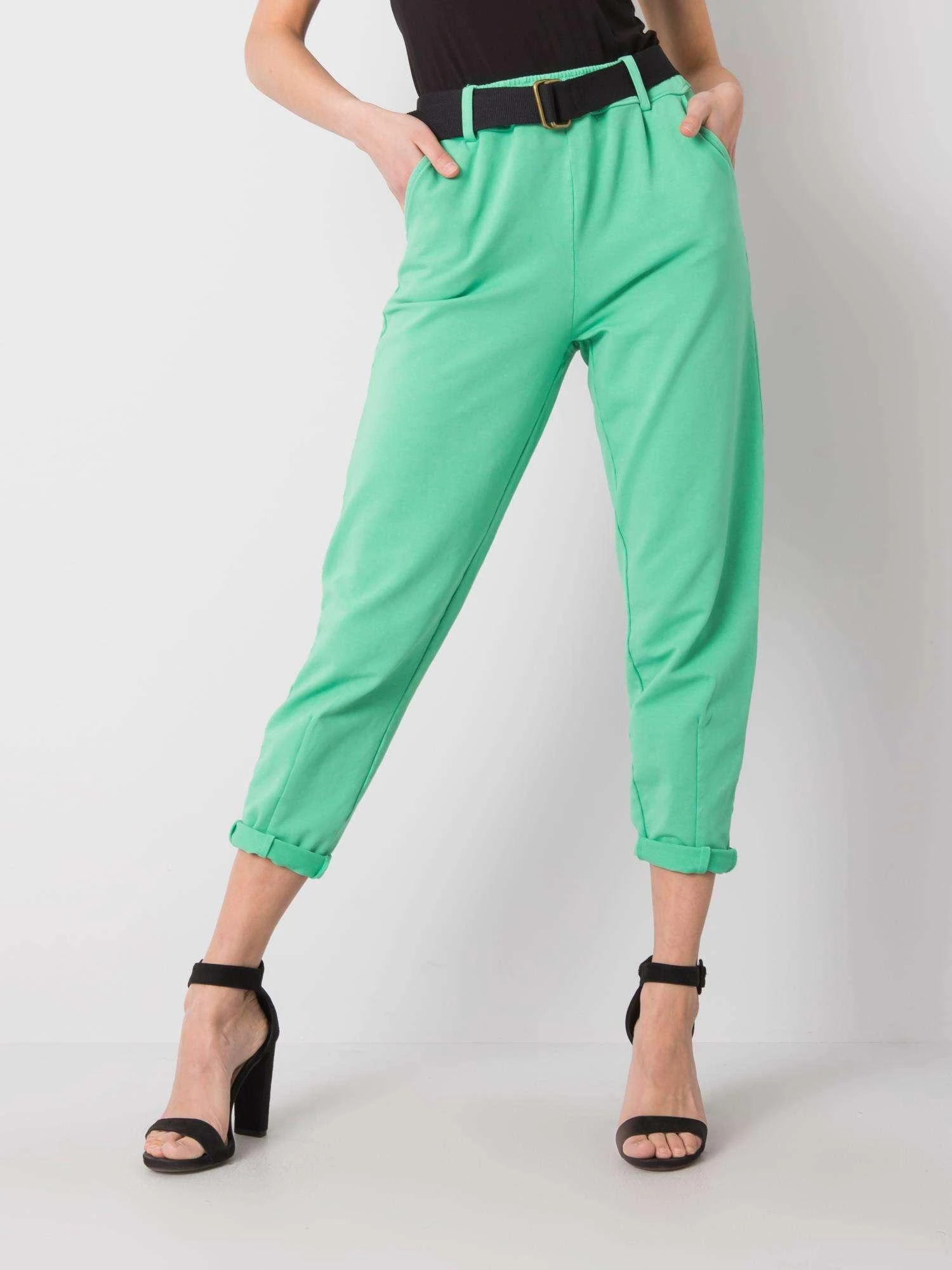 Italy Moda Kelnės-CN-SP-1627.05-žalia