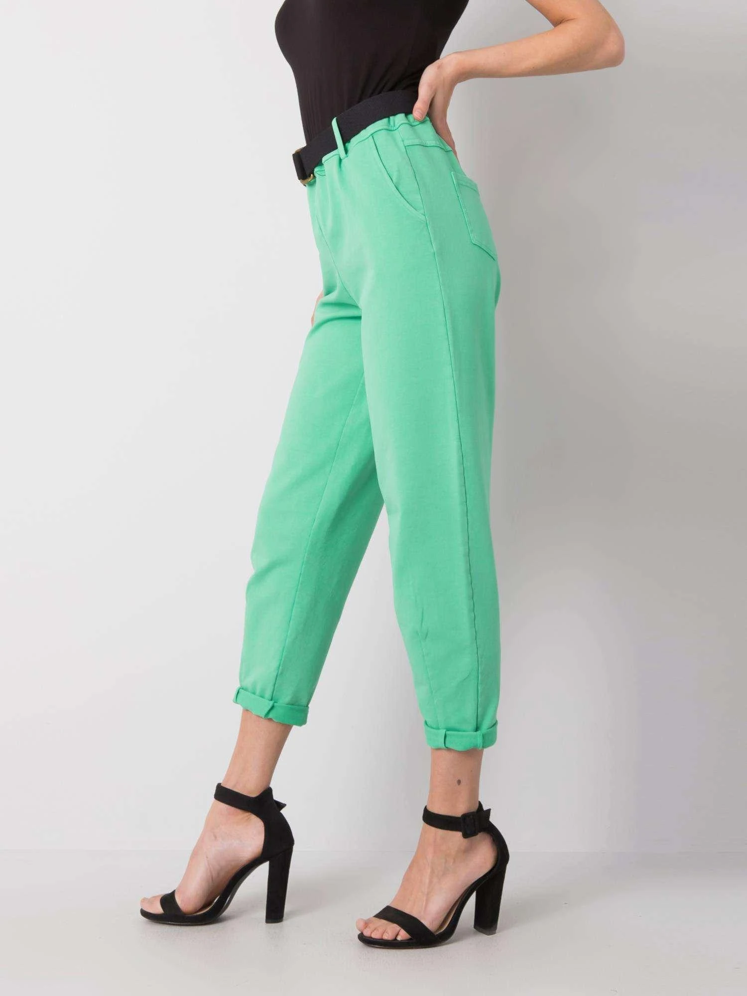 Italy Moda Kelnės-CN-SP-1627.05-žalia