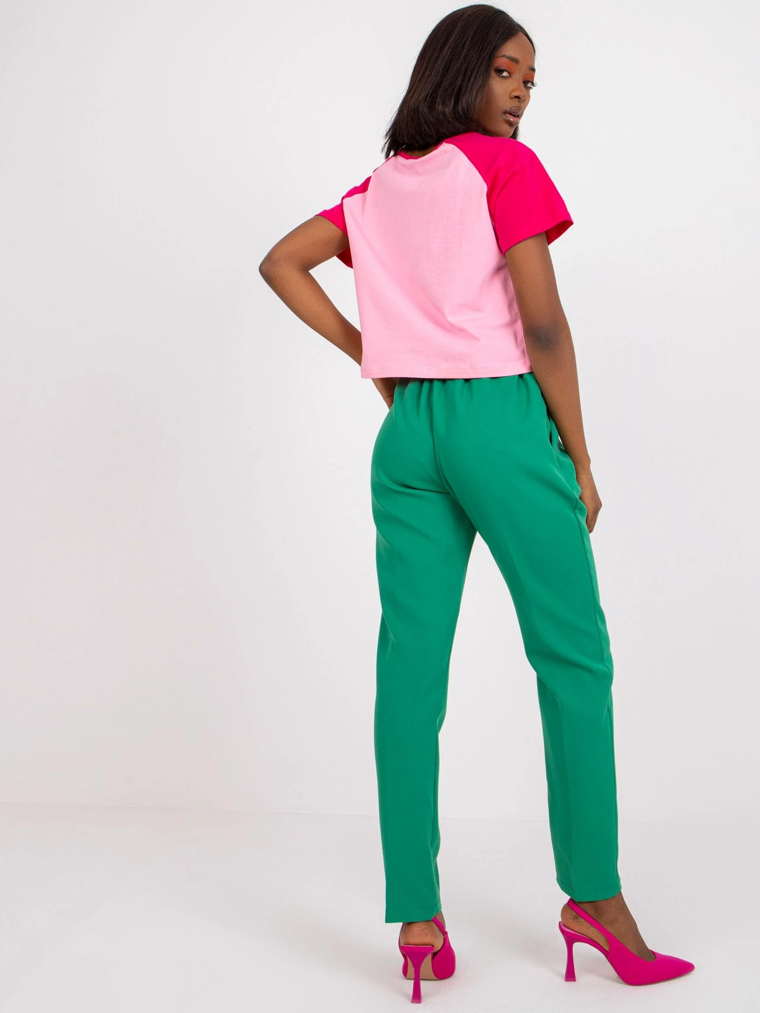 Italy Moda Kelnės-DHJ-SP-12787.21X-Šviesiai žalia