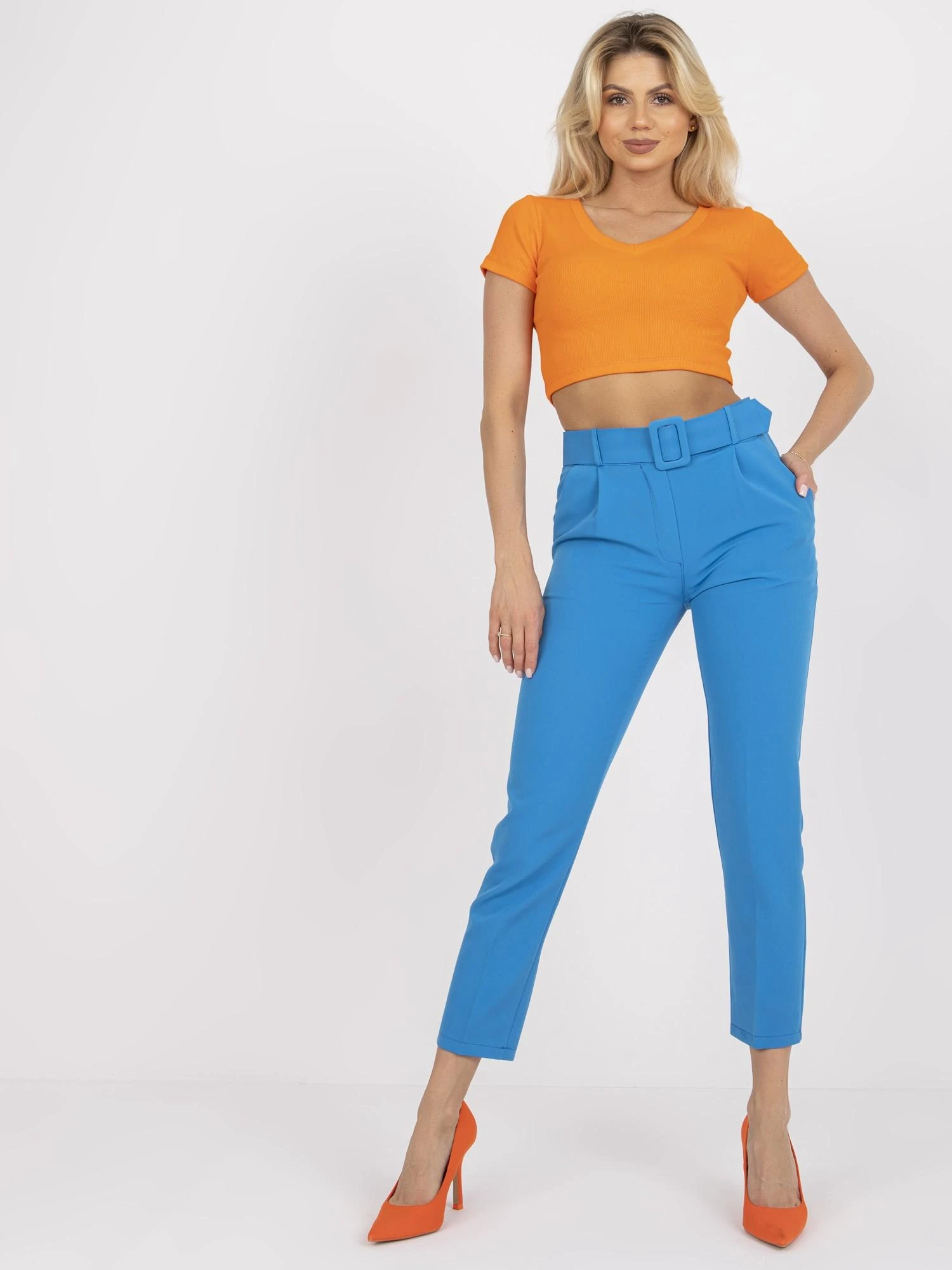 Italy Moda Kelnės-DHJ-SP-12787.21X-mėlyna