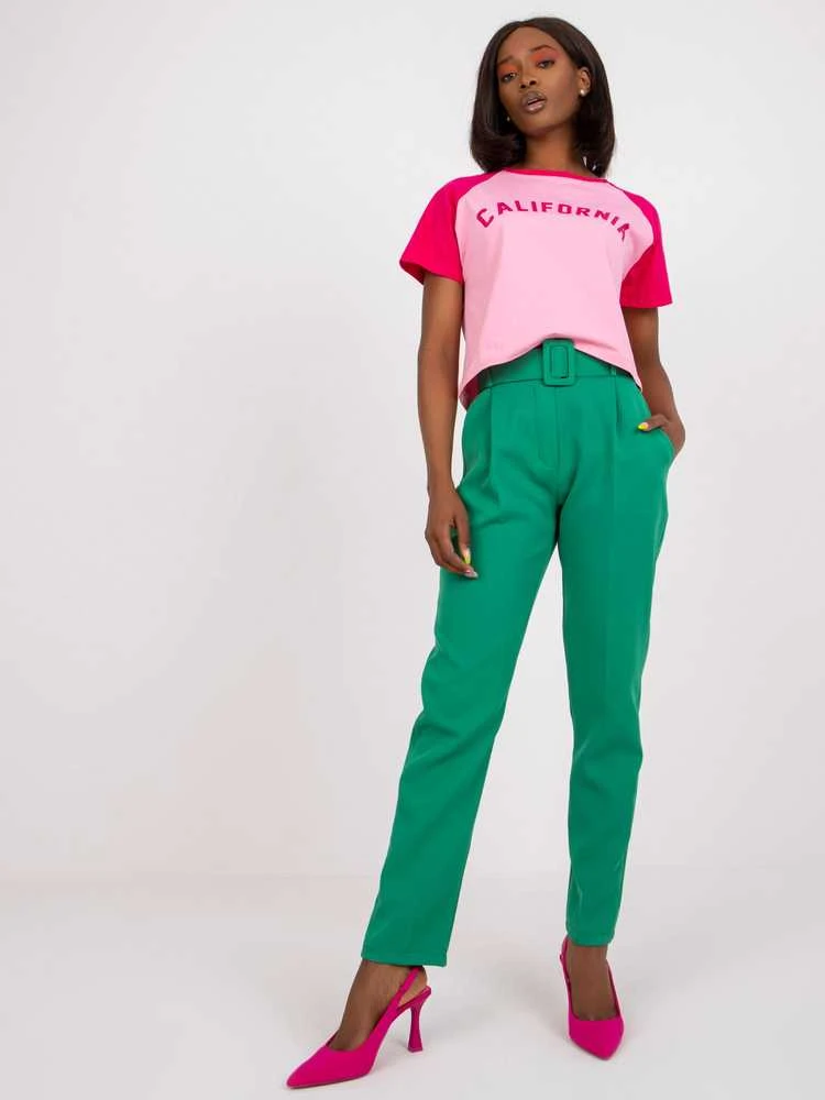 Italy Moda Kelnės-DHJ-SP-12787.21X-Šviesiai žalia