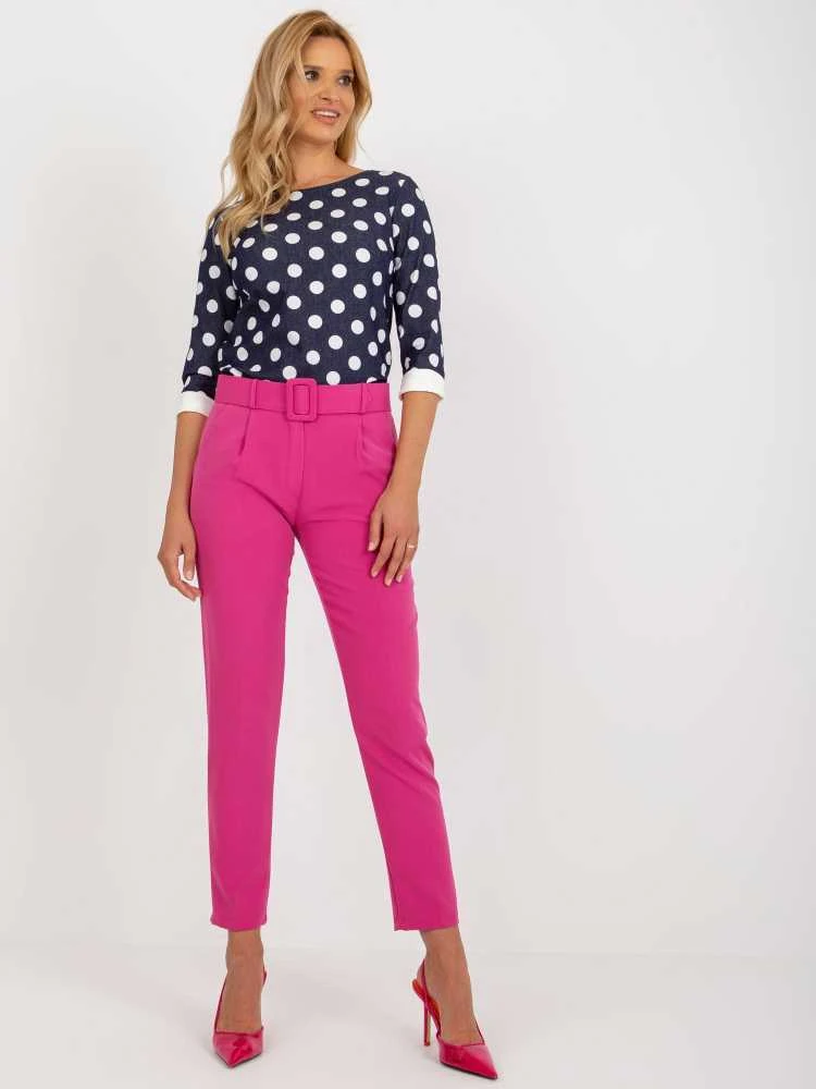 Italy Moda Kelnės-DHJ-SP-12787.21X-tamsiai rožinė