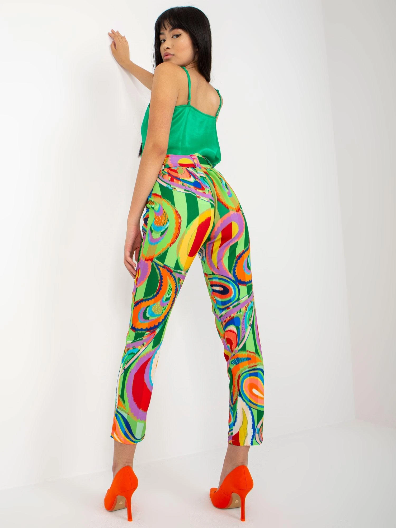 Italy Moda Kelnės-DHJ-SP-12787C.06-žalia