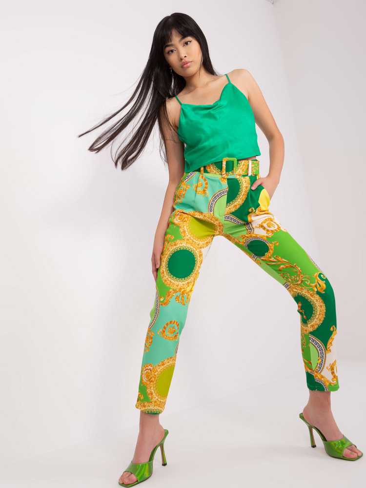 Italy Moda Kelnės-DHJ-SP-12787D.11 - šviesiai žalia SALE