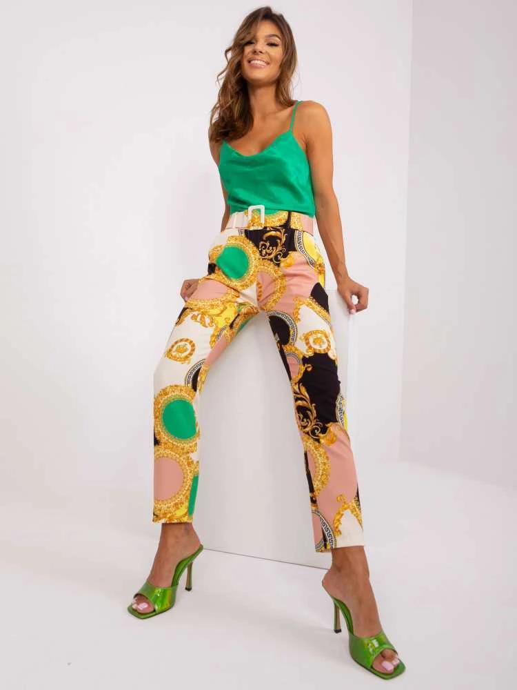 Italy Moda Kelnės-DHJ-SP-12787D.23X-juoda-smėlio spalvos