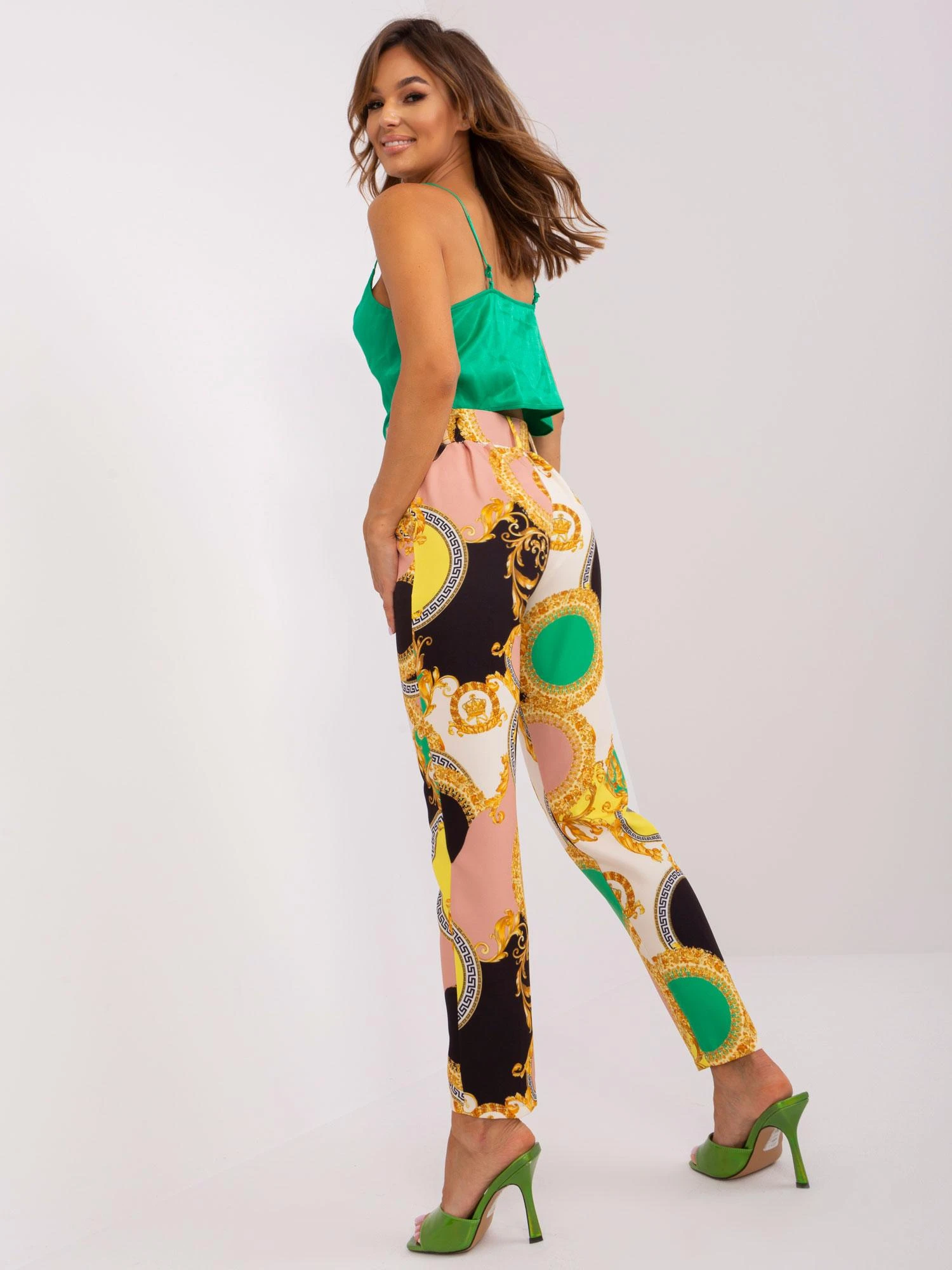 Italy Moda Kelnės-DHJ-SP-12787D.23X-juoda-smėlio spalvos
