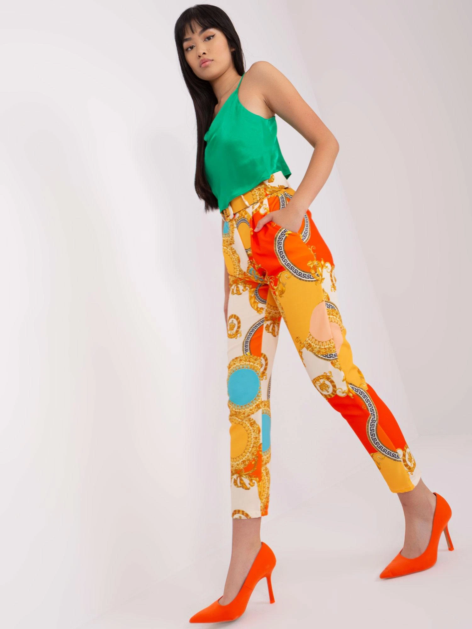 Italy Moda Kelnės-DHJ-SP-12787D.23X-oranžinė