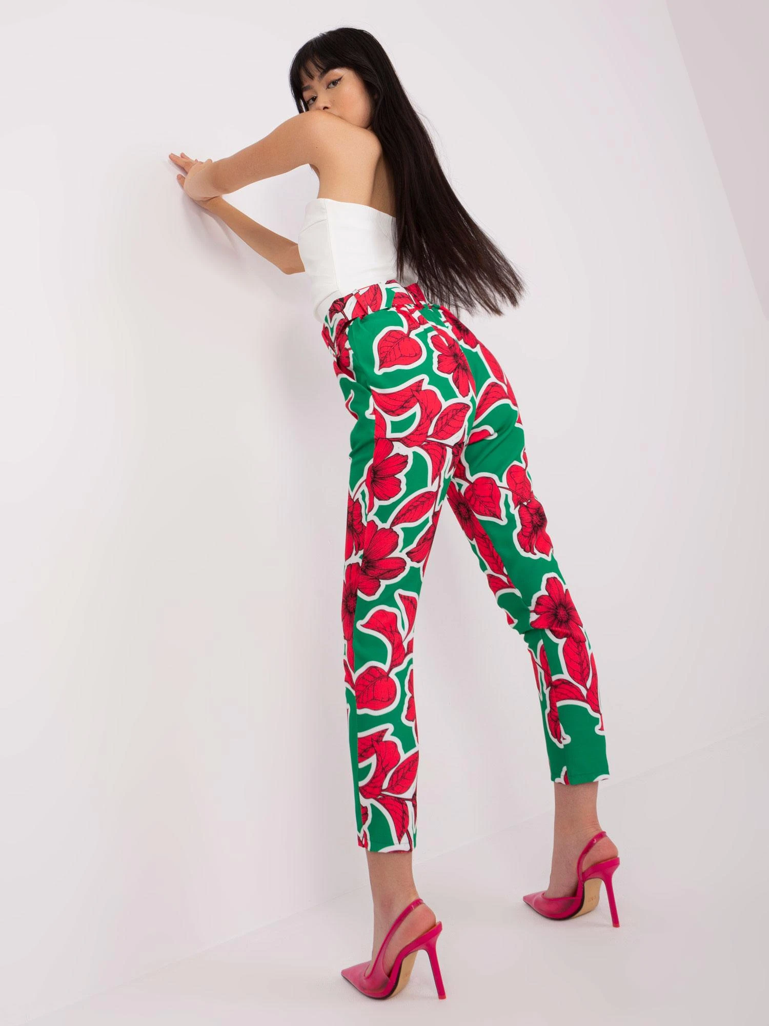 Italy Moda Kelnės-DHJ-SP-12787E.13-žalia